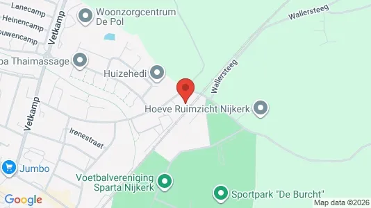 Værkstedslokaler til leje i Nijkerk - kort over placeringen