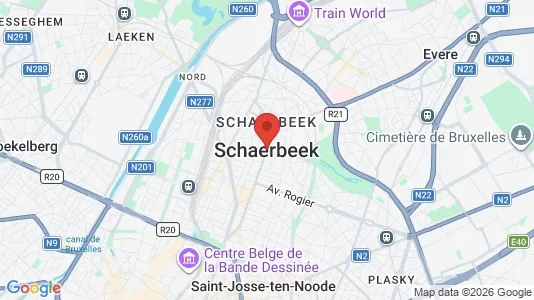 Espacios de oficina En alquiler i Bruselas Schaarbeek - kort over placeringen