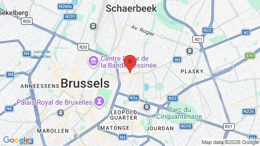 Kontorer til leie i Brussel Sint-Joost-ten-Node - kort over placeringen