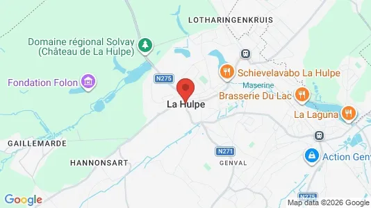 Kontorer til leie i Terhulpen - kort over placeringen