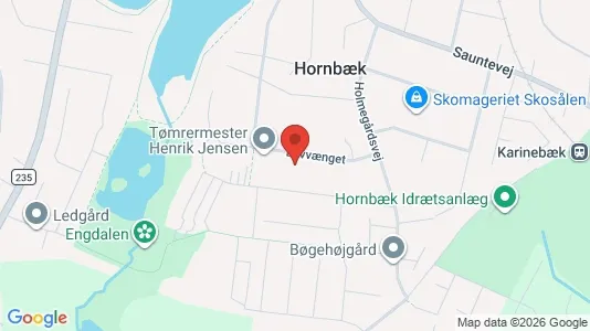 Commercial properties for sale i Hornbæk - kort over placeringen
