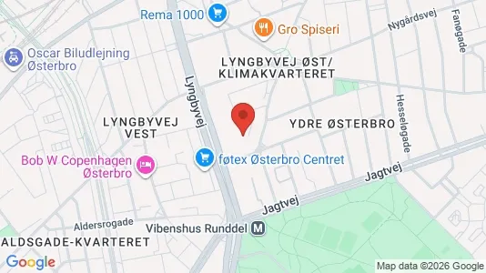 Lokale biurowe Do wynajęcia i Østerbro - kort over placeringen