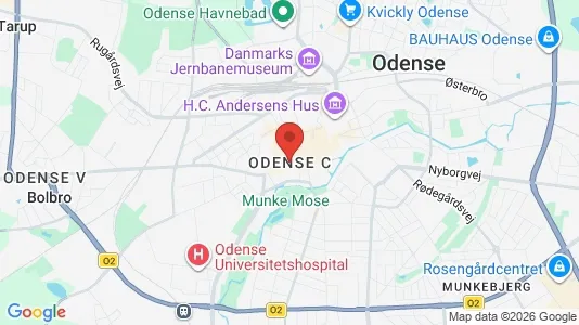 Espacios de coworking En alquiler i Odense C - kort over placeringen