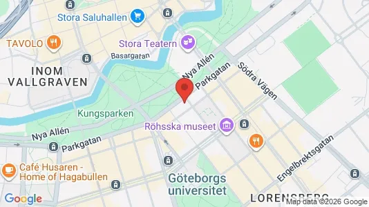 Kontorlokaler til leje i Gøteborg Centrum - kort over placeringen