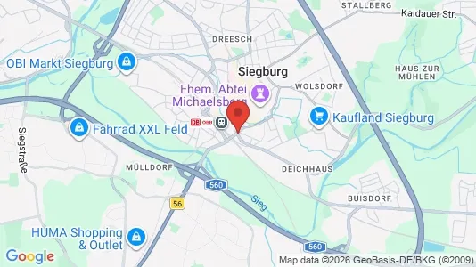 Butikslejemål til leje i Rhein-Sieg-Kreis - kort over placeringen
