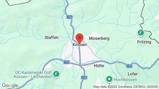 Industrial properties for sale i Kössen - kort over placeringen