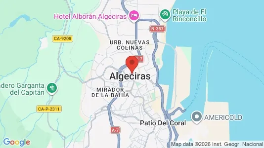 Office spaces for rent i Algeciras - kort over placeringen