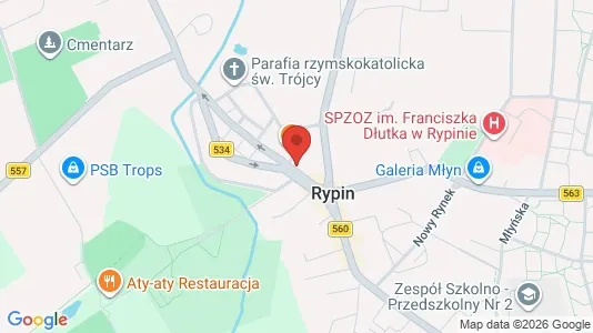 Kontorlokaler til leje i Rypiński - kort over placeringen