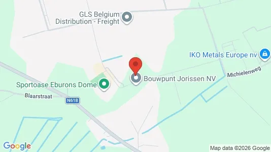Industrial properties for rent i Tongeren - kort over placeringen