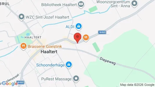 Commercial properties for rent i Haaltert - kort over placeringen