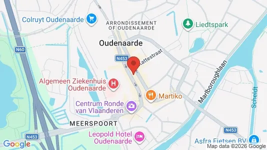 Commercial properties for sale i Oudenaarde - kort over placeringen