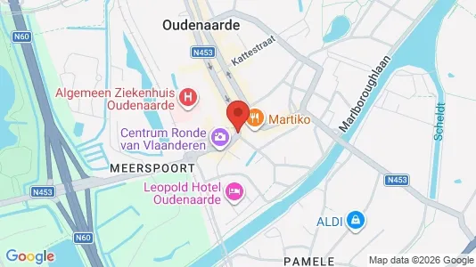 Gewerbeflächen zum Kauf i Oudenaarde - kort over placeringen