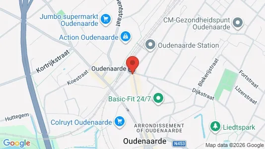 Commercial properties for sale i Oudenaarde - kort over placeringen