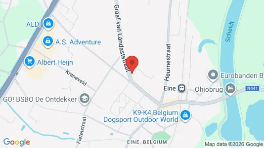 Commercial properties for sale i Oudenaarde - kort over placeringen