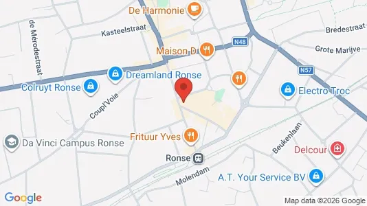 Commercial properties for sale i Ronse - kort over placeringen