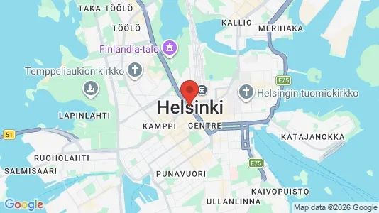 Commercial properties for rent i Helsinki Läntinen - kort over placeringen