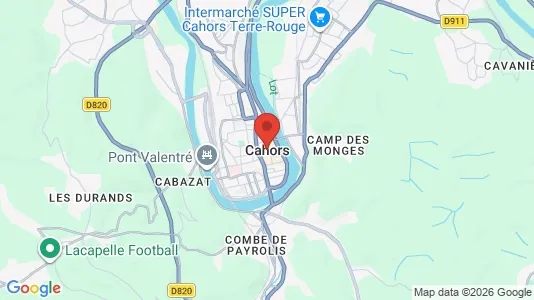 Housing properties for sale i Cahors - kort over placeringen