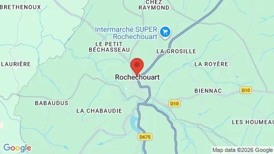 Housing properties for sale i Rochechouart - kort over placeringen