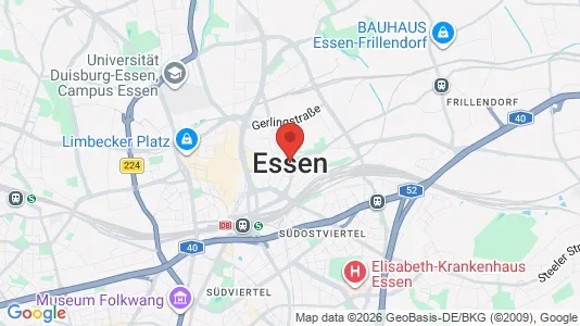 Lokaler til leie i Essen - kort over placeringen