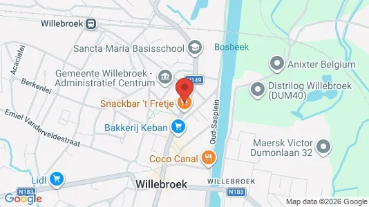 Lokaler til salg i Willebroek - kort over placeringen