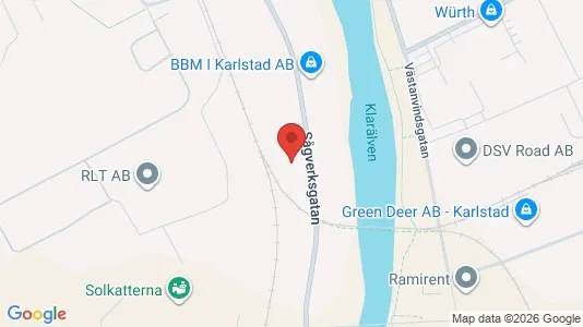 Propiedades comerciales En alquiler i Karlstad - kort over placeringen