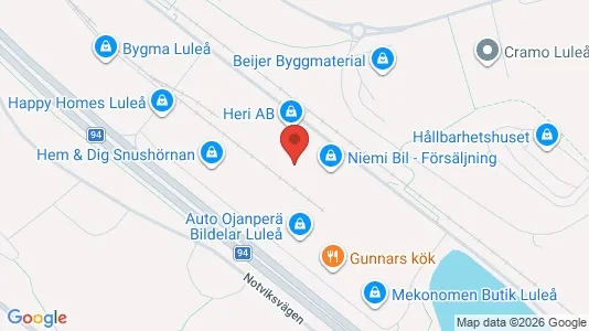 Office spaces for rent i Luleå - kort over placeringen