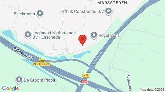 Werkstätte zur Miete i Enschede - kort over placeringen
