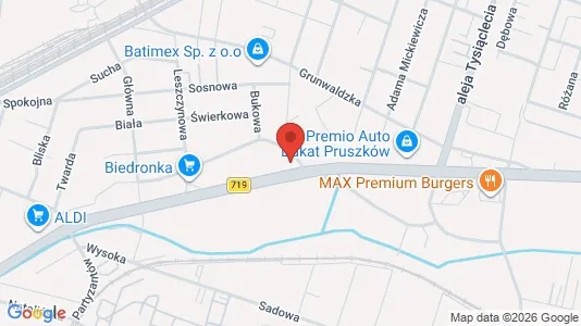 Kantorruimte te huur i Pruszkowski - kort over placeringen