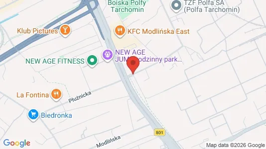 Toimistotilat Vuokrattavana i Varsova Białołęka - kort over placeringen