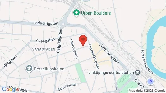 Kontorlokaler til leje i Linköping - kort over placeringen