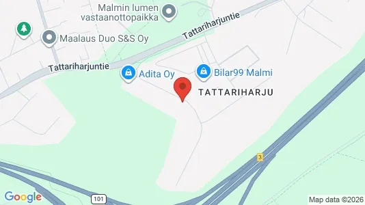Commercial properties for rent i Helsinki Koillinen - kort over placeringen