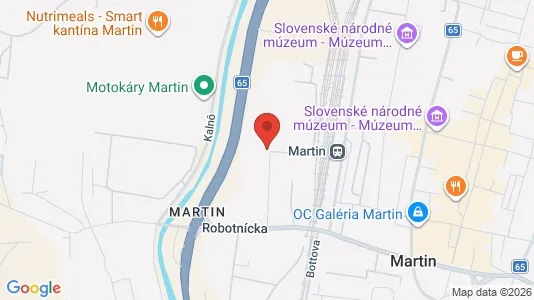 Commercial properties for rent i Martin - kort over placeringen