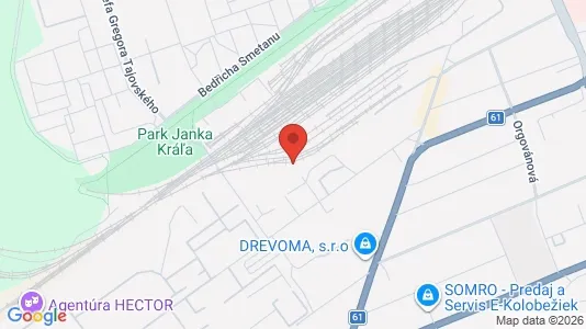 Commercial properties for rent i Trnava - kort over placeringen