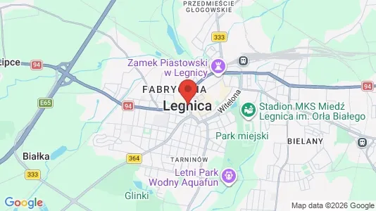Office spaces for rent i Legnica - kort over placeringen