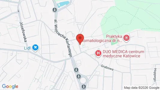 Kontorslokaler för uthyrning i Katowice - kort over placeringen