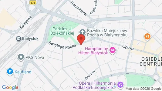 Office spaces for rent i Białystok - kort over placeringen