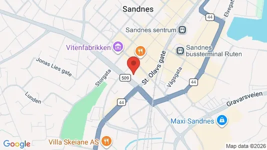 Toimistotilat Vuokrattavana i Sandnes - kort over placeringen