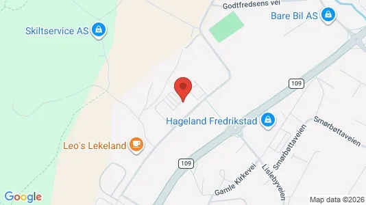 Office spaces for rent i Fredrikstad - kort over placeringen