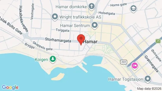 Office spaces for rent i Hamar - kort over placeringen