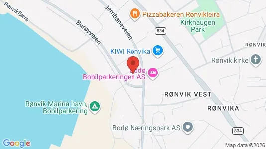 Büros zur Miete i Bodø - kort over placeringen
