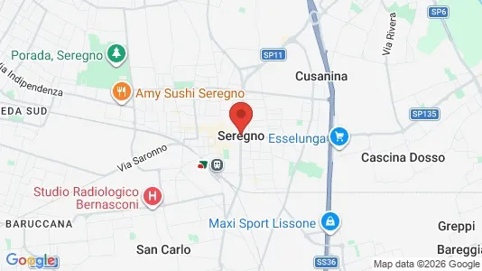 Commercial properties for sale i Seregno - kort over placeringen