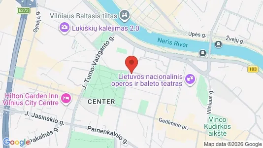 Espacios de oficina En alquiler i Vilnius Senamiestis - kort over placeringen