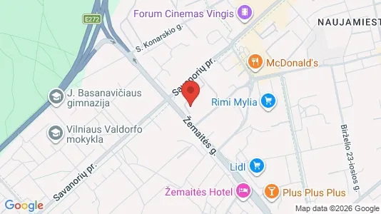Office spaces for rent i Vilnius Žirmūnai - kort over placeringen