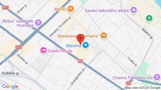 Kontorer til leie i Šiaulių m. sav. - kort over placeringen