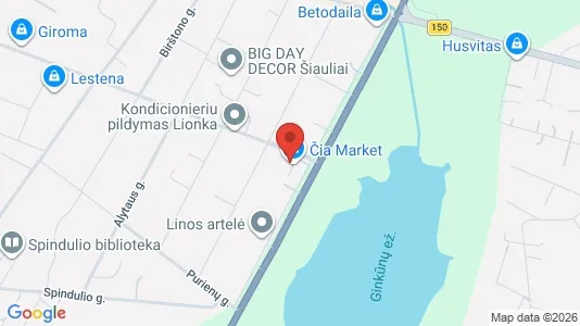 Industrial properties for rent i Šiaulių m. sav. - kort over placeringen