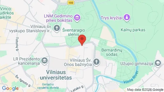 Företagslokaler för uthyrning i Vilnius Senamiestis - kort over placeringen