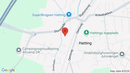 Varastot Vuokrattavana i Horsens - kort over placeringen