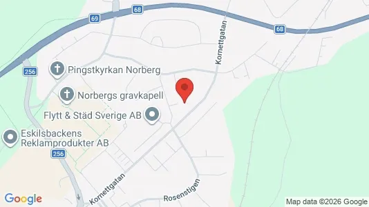 Commercial properties for sale i Norberg - kort over placeringen