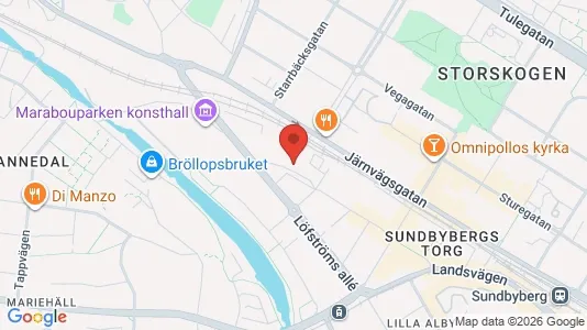 Kontorlokaler til leje i Sundbyberg - kort over placeringen