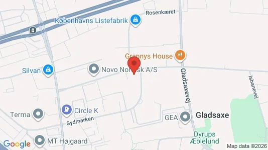 Coworking spaces för uthyrning i Søborg - kort over placeringen